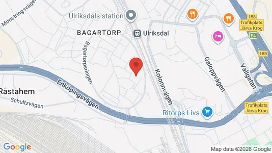 Lägenheter att hyra i Solna - kort over placeringen