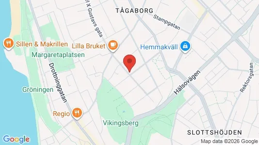 Lägenheter till salu i Helsingborg - kort over placeringen