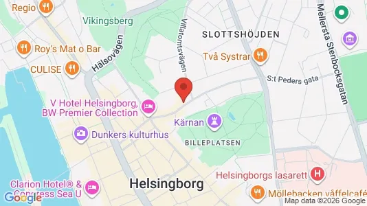 Lägenheter till salu i Helsingborg - kort over placeringen