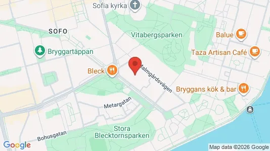 Lägenheter till salu i Södermalm - kort over placeringen