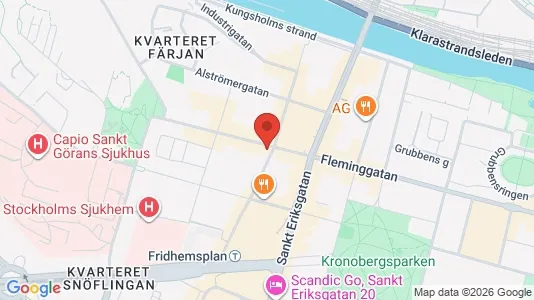 Lägenheter till salu i Kungsholmen - kort over placeringen