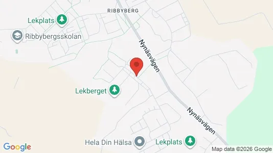 Rum att hyra i Haninge - kort over placeringen