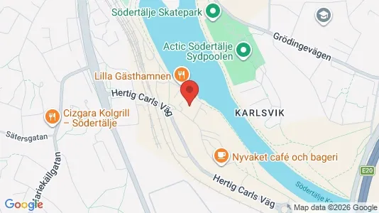 Lägenheter att hyra i Södertälje - kort over placeringen
