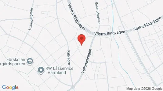 Lägenheter till salu i Kristinehamn - kort over placeringen