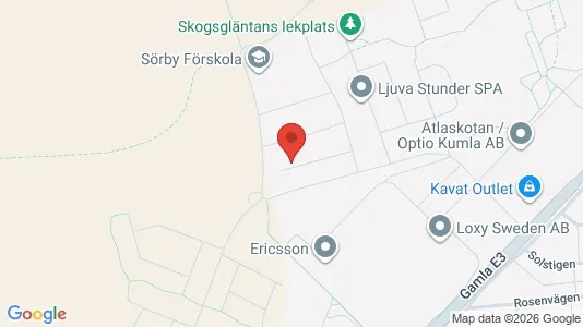 Bostadsrätter till salu i Kumla - kort over placeringen