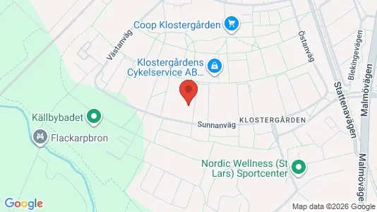 Lägenheter till salu i Lund - kort over placeringen