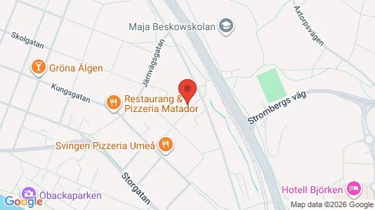Lägenheter till salu i Umeå - kort over placeringen