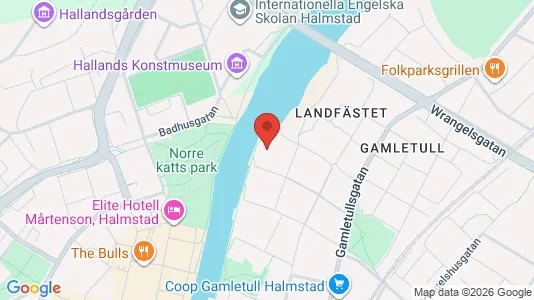 Lägenheter till salu i Halmstad - kort over placeringen
