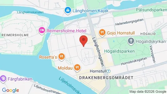 Bostadsrätter till salu i Södermalm - kort over placeringen