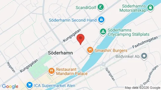 Bostadsrätter till salu i Söderhamn - kort over placeringen
