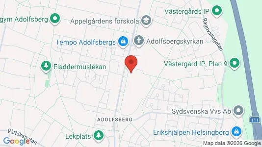 Bostadsrätter till salu i Helsingborg - kort over placeringen