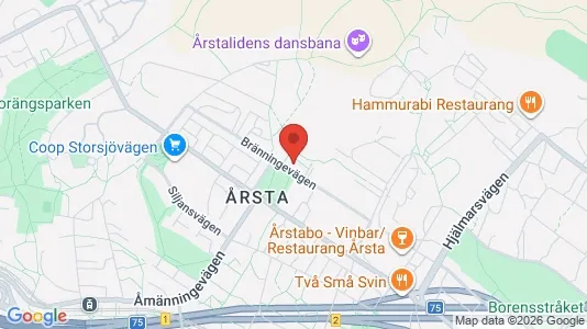 Bostadsrätter till salu i Hammarbyhamnen - kort over placeringen