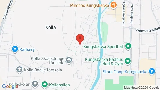 Bostadsrätter till salu i Kungsbacka - kort over placeringen