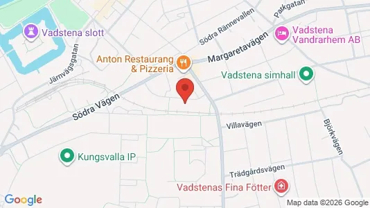 Bostadsrätter till salu i Vadstena - kort over placeringen