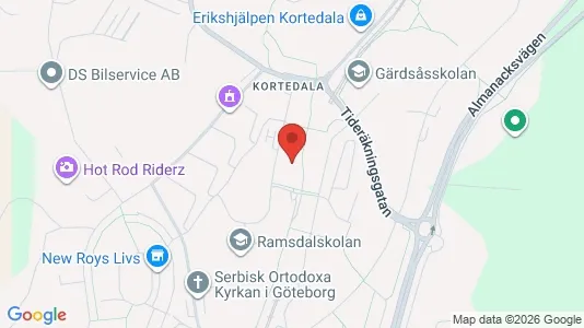 Bostadsrätter till salu i Göteborg Östra - kort over placeringen