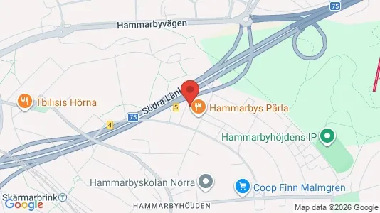 Bostadsrätter till salu i Söderort - kort over placeringen