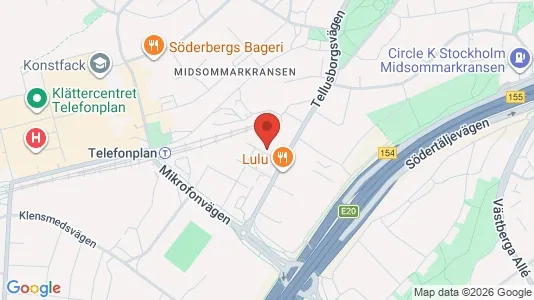 Bostadsrätter till salu i Söderort - kort over placeringen