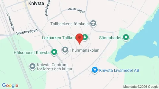 Bostadsrätter till salu i Knivsta - kort over placeringen