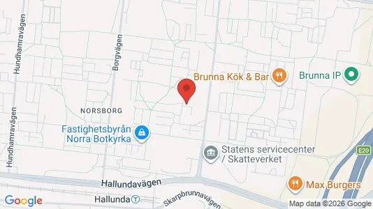 Bostadsrätter till salu i Botkyrka - kort over placeringen