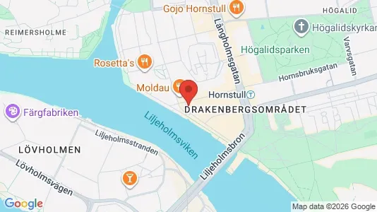Bostadsrätter till salu i Södermalm - kort over placeringen