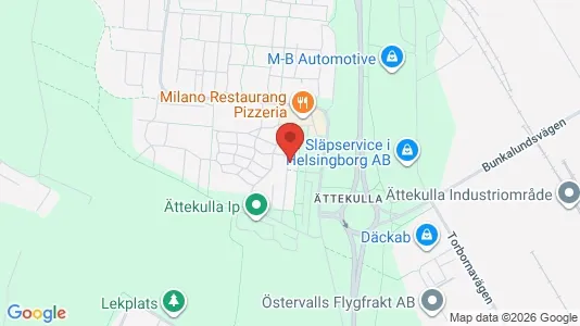 Bostadsrätter till salu i Helsingborg - kort over placeringen