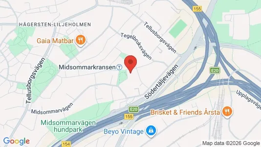 Lägenheter till salu i Söderort - kort over placeringen