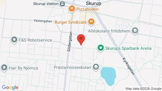 Bostadsrätter till salu i Skurup - kort over placeringen