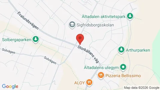 Lägenheter till salu i Nacka - kort over placeringen