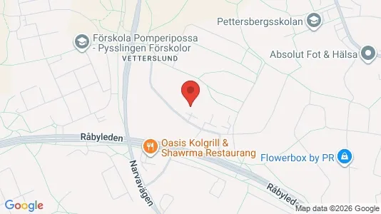 Bostadsrätter till salu i Västerås - kort over placeringen