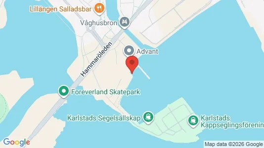 Bostadsrätter till salu i Karlstad - kort over placeringen