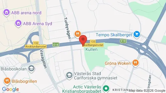 Bostadsrätter till salu i Västerås - kort over placeringen