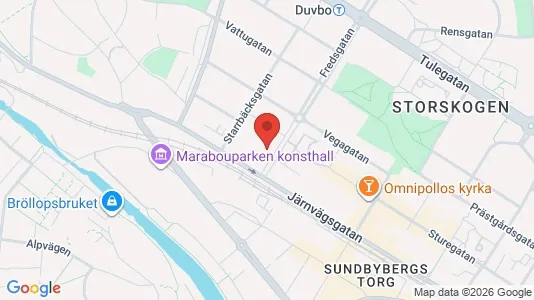 Bostadsrätter till salu i Sundbyberg - kort over placeringen
