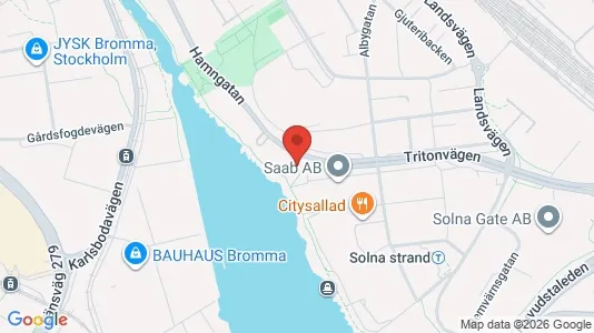 Bostadsrätter till salu i Sundbyberg - kort over placeringen