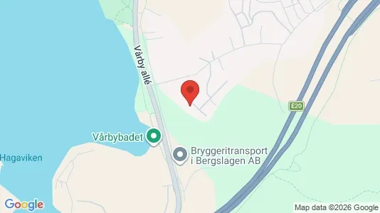 Bostadsrätter till salu i Huddinge - kort over placeringen