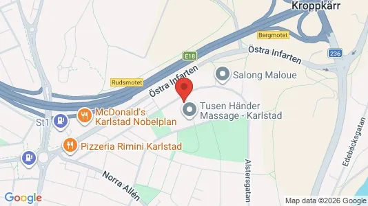 Bostadsrätter till salu i Karlstad - kort over placeringen