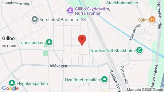 Bostadsrätter till salu i Sollentuna - kort over placeringen
