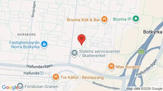 Bostadsrätter till salu i Botkyrka - kort over placeringen
