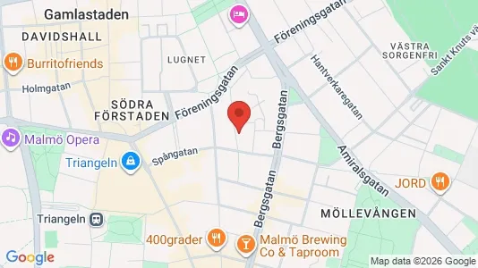 Lägenheter till salu i Malmö Centrum - kort over placeringen