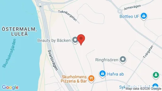 Bostadsrätter till salu i Luleå - kort over placeringen