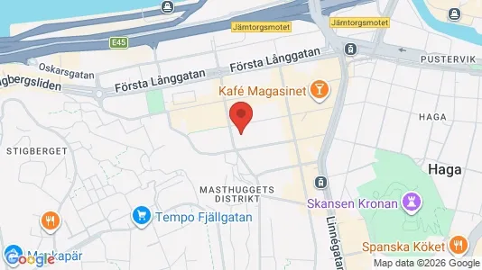 Bostadsrätter till salu i Göteborg Centrum - kort over placeringen