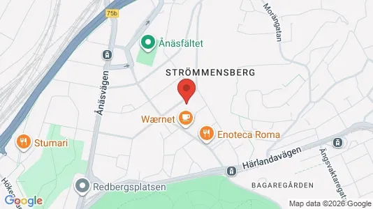 Bostadsrätter till salu i Örgryte-Härlanda - kort over placeringen