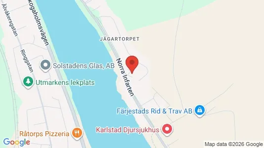 Bostadsrätter till salu i Karlstad - kort over placeringen