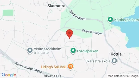 Bostadsrätter till salu i Lidingö - kort over placeringen