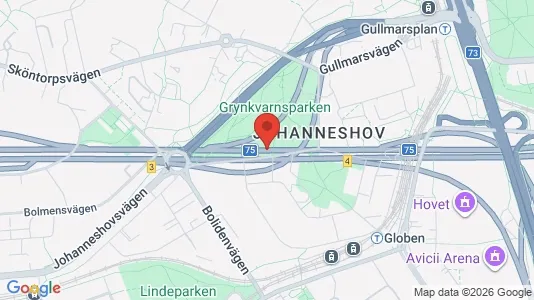Bostadsrätter till salu i Söderort - kort over placeringen