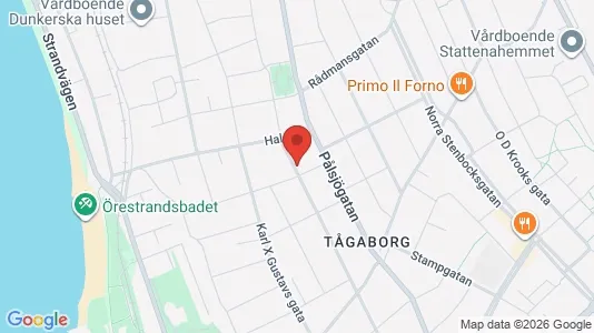 Bostadsrätter till salu i Helsingborg - kort over placeringen