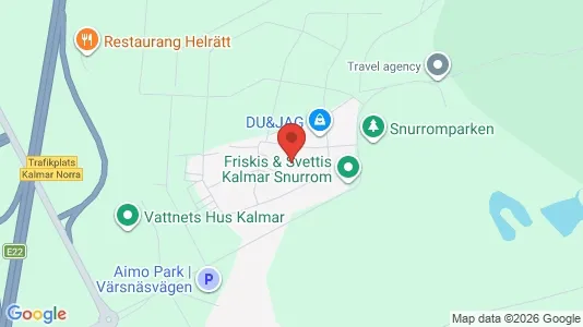 Lägenheter att hyra i Kalmar - kort over placeringen