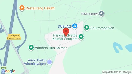 Lägenheter att hyra i Kalmar - kort over placeringen