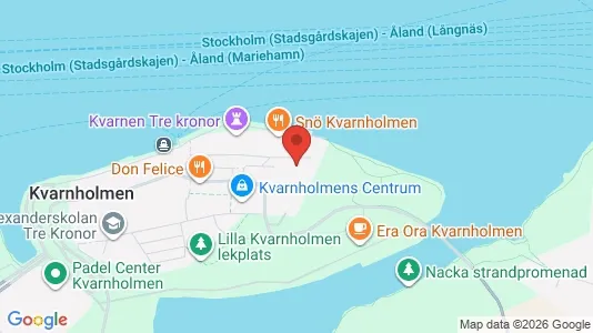 Lägenheter till salu i Nacka - kort over placeringen
