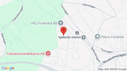 Lägenheter till salu i Nacka - kort over placeringen