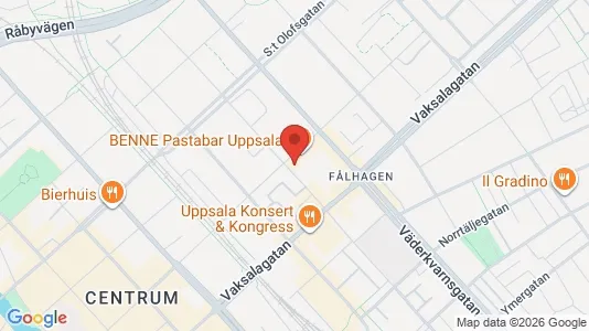 Lägenheter till salu i Uppsala - kort over placeringen